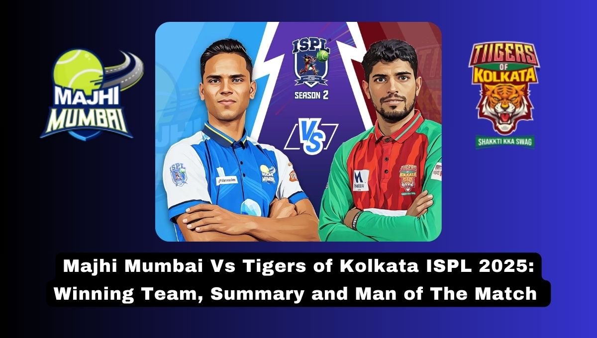 majhi Mumbai vs kolkata ispl 2025 first match summary